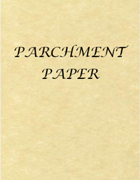 Parchment Sheets (Two Per Package)